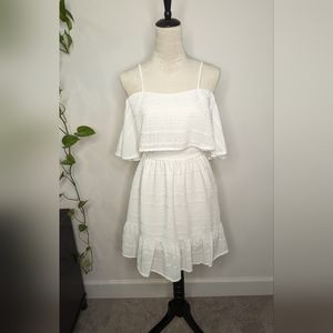 GB White cold shoulder fit and flair. Size XS.